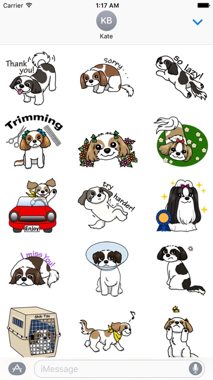 Adorable Shih Tzu Dog Sticker