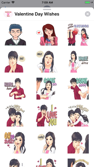 Valentine Day Wishes Stickers(圖2)-速報App