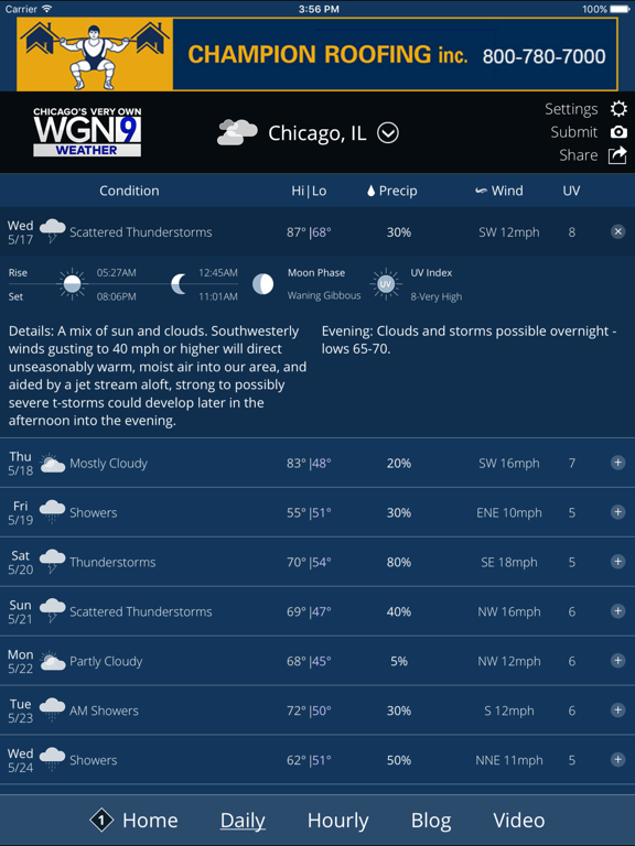 WGN-TV Chicago Weather screenshot 2