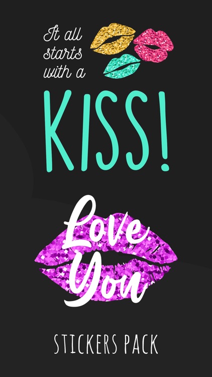 Lipstick Kiss Stickers