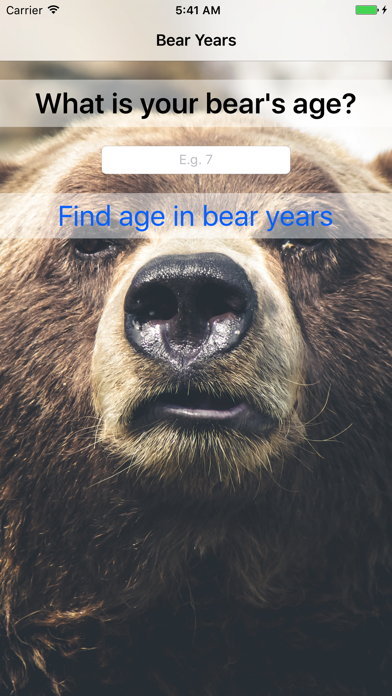 How to cancel & delete Bear Years - Simple Converter For Finding Bear Age from iphone & ipad 1