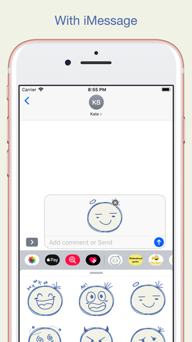Stickers Emojis for iMessage screenshot 3