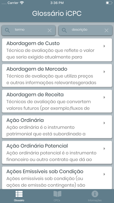 How to cancel & delete iCPC - Glossário Contábil from iphone & ipad 1