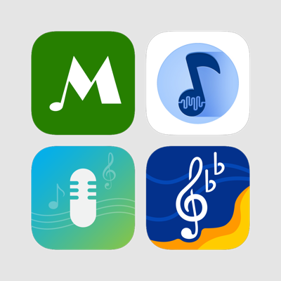 Music Notes, Rhythm, Solfege, Keys, Intervals, and Chords Trainers