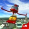 Prepare to play the flying car delivery game and enjoy the delightful city views