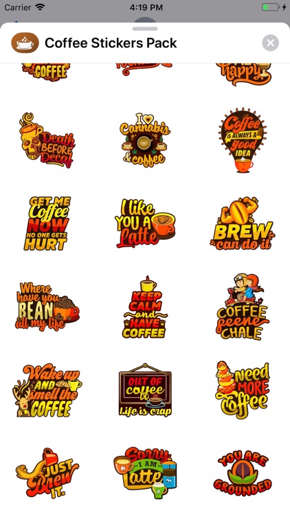 Coffee Stickers Pack