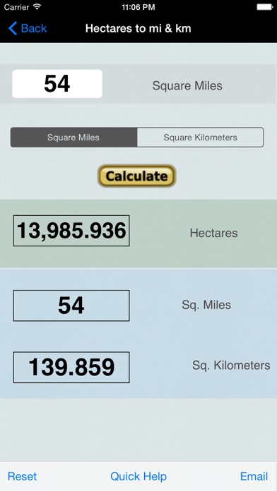Hectare, Miles, Kilometers, & Roofing Converter Screenshot 1