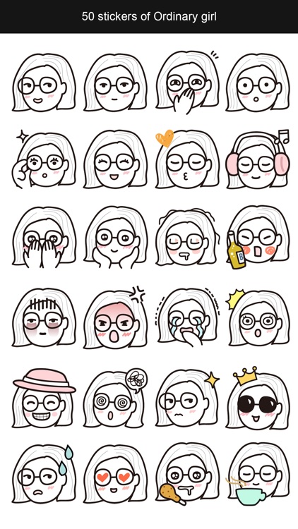 Ordinary girl emojis