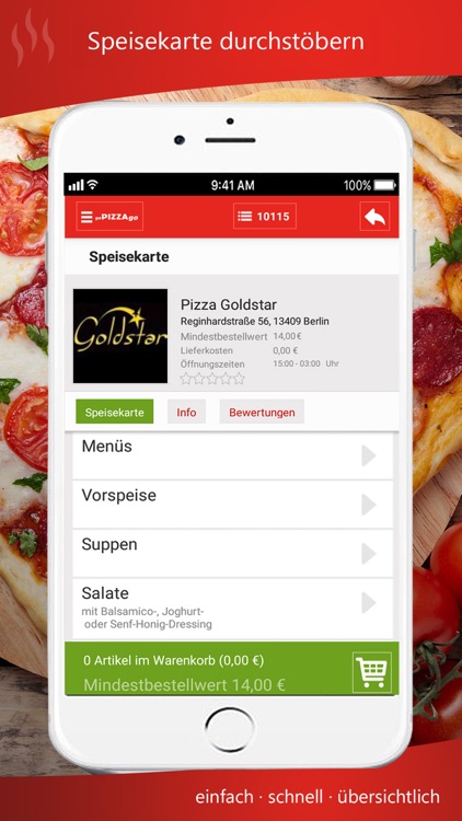 goPIZZAgo.de - Essen bestellen