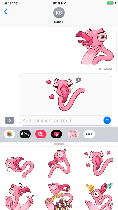 Flamingo Stickers screenshot 2