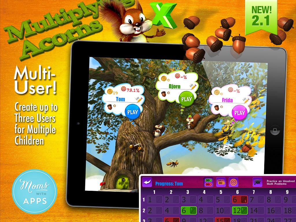 Multiplying Acorns HD screenshot 2