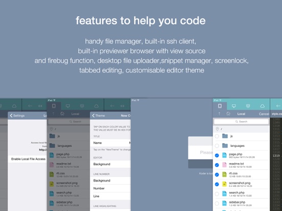 Koder Code Editor screenshot