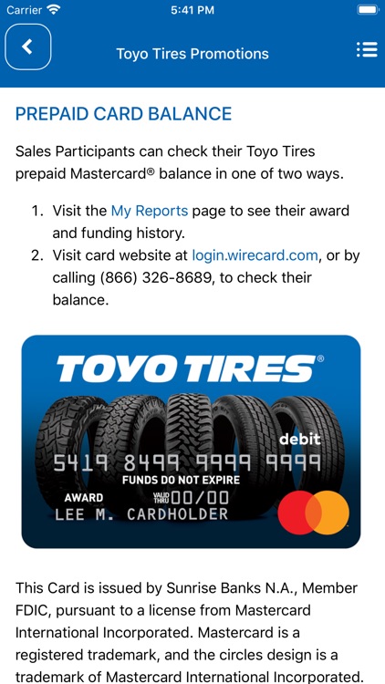 Toyo Tires Promotions