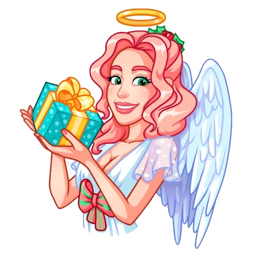 Christmas Angel stickers pack icon