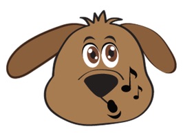 Dog Cam Xuc Sticker de thuong