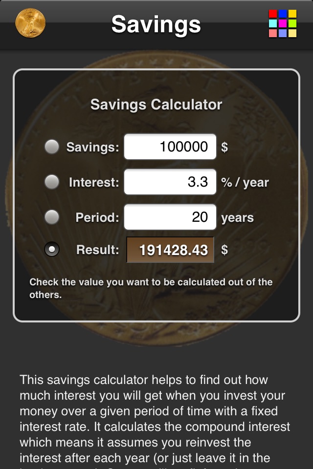 Savings Calculator screenshot 4