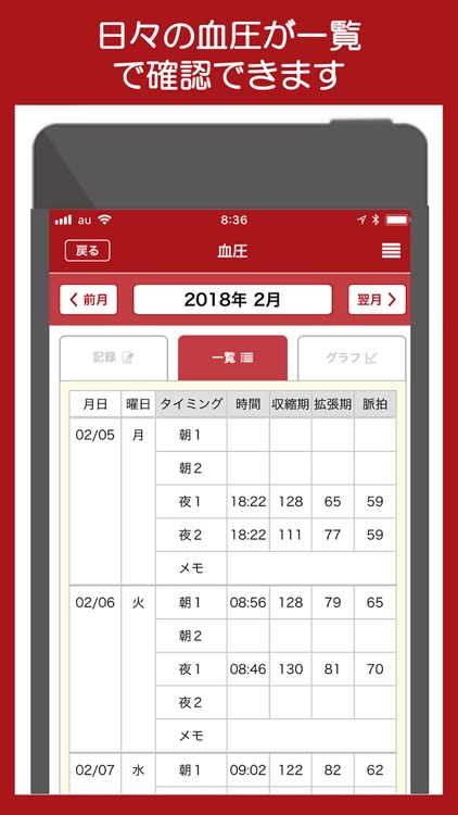 らくらく血圧日記 screenshot-3