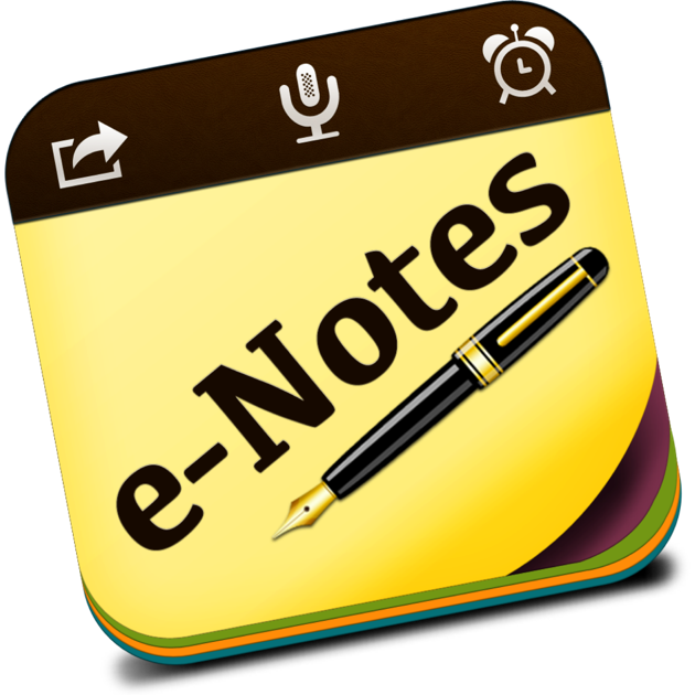 E note. Enotes.