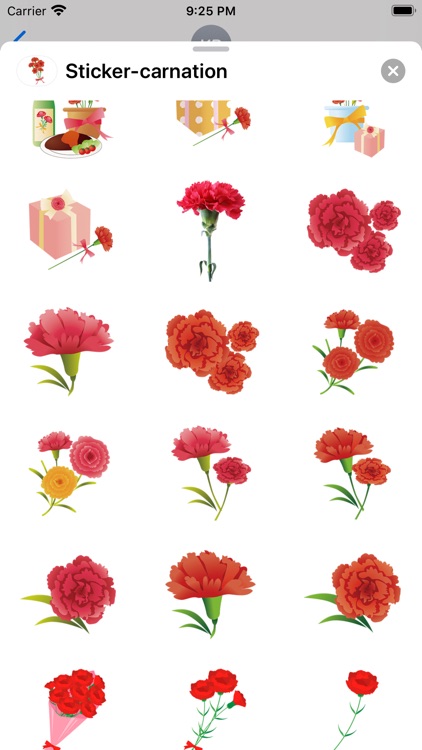 Sticker carnation