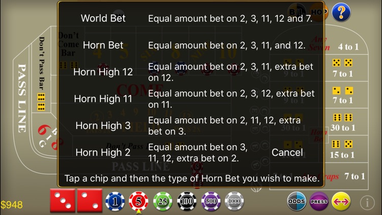 Craps Deluxe screenshot-7