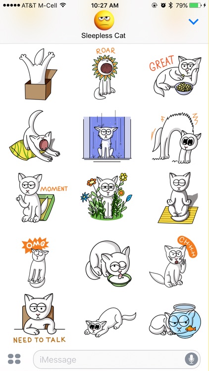 Sleepless Cat Stickers screenshot-4