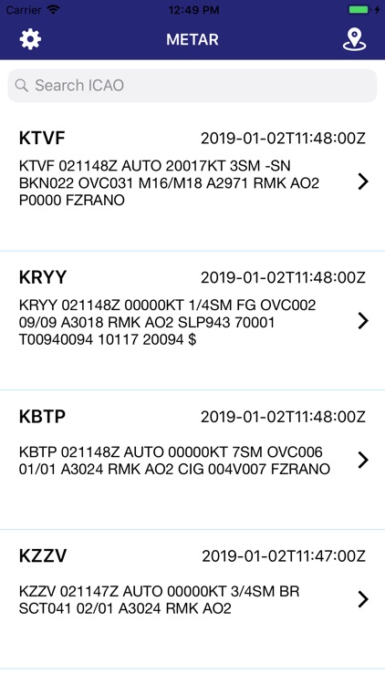 Metar USA