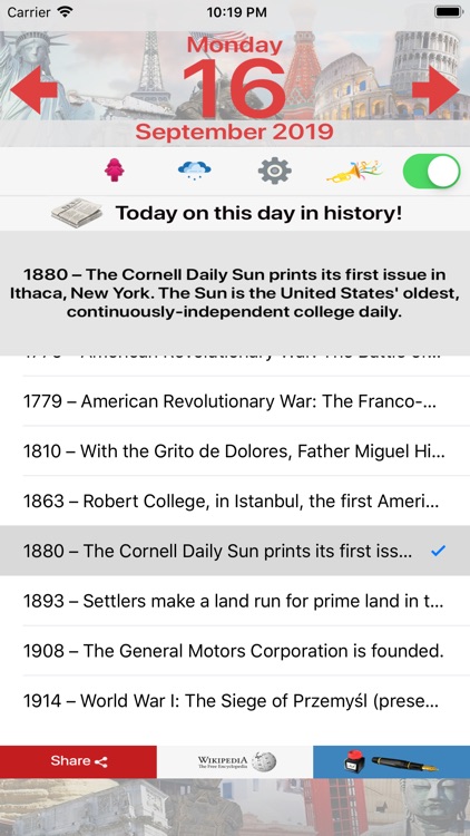Today - On this day in History