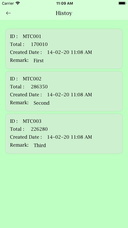 Tally Expenses