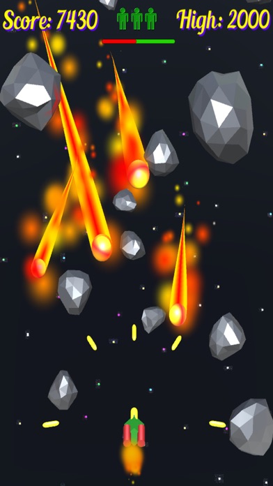 Meteors Asteroids Fireball Pro Screenshot 2