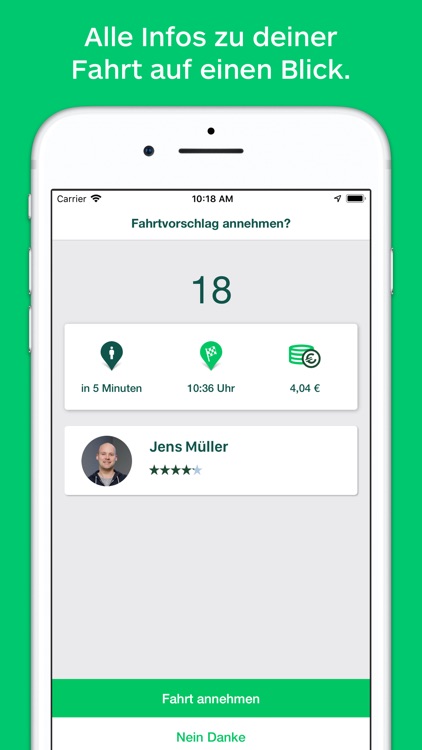 CleverShuttle: Ridepooling App