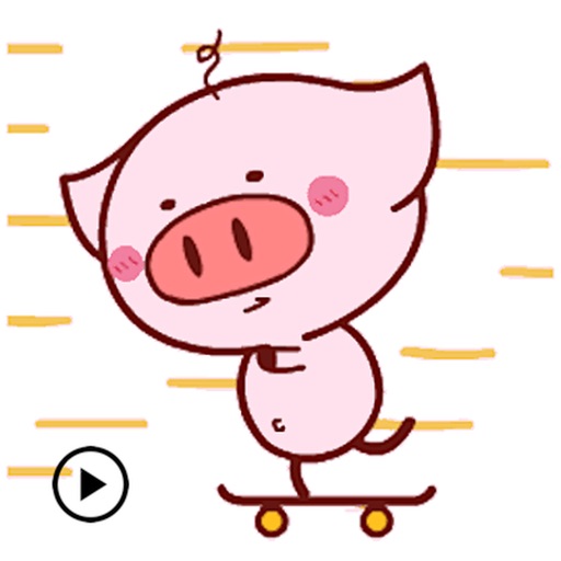 Animated Dance Pink Piggy icon
