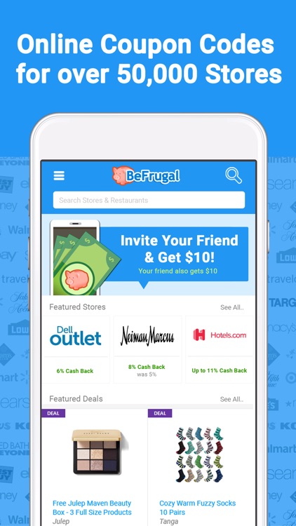 BeFrugal Cash Back & Coupons