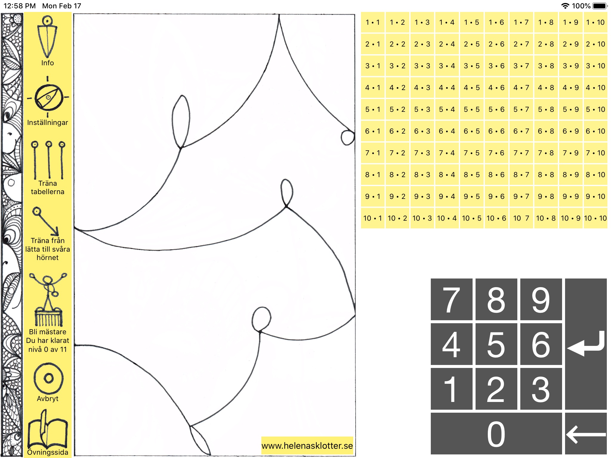 Öva multiplikationstabellen screenshot 4