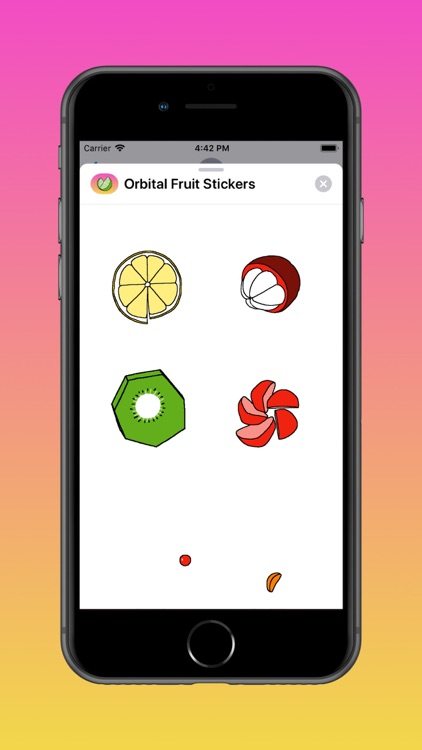 Orbital Fruit Stickers screenshot-3