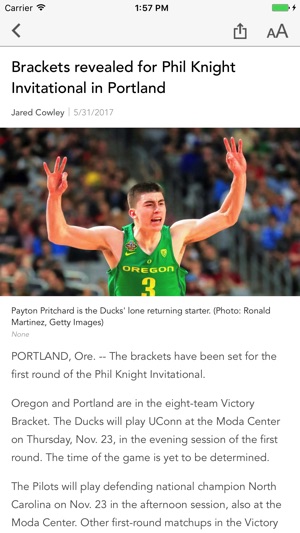 Oregon College Sports(圖3)-速報App