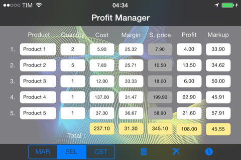 Profit Manager screenshot 2
