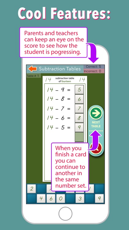 Montessori Subtraction Tables screenshot-4