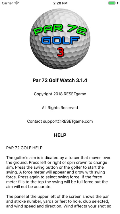 Par 72 Golf Watch