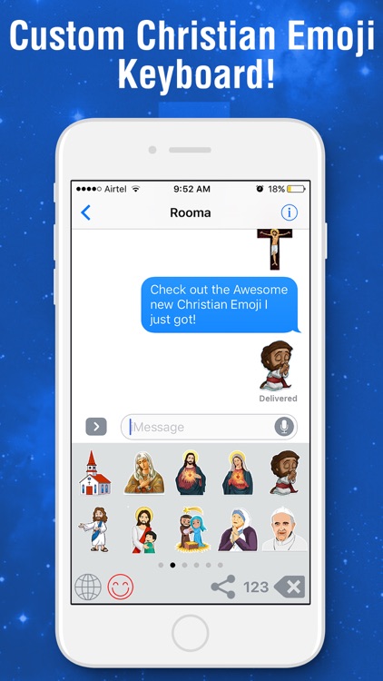 Christian Emoji-Bible Stickers by Satyadev Mahalingashetty