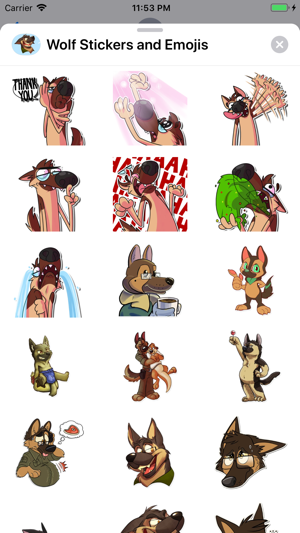 Wolf Stickers & Emojis(圖5)-速報App