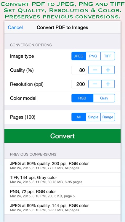 PDF to JPG for iOS