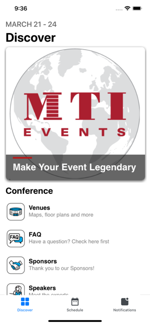 MTI Events App