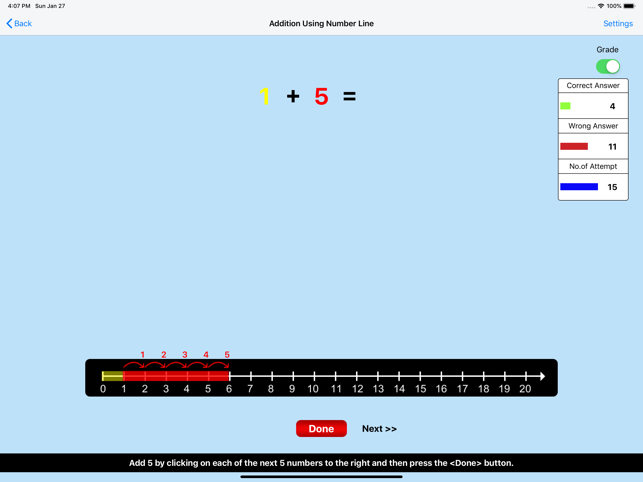 Addition Using Number Line(圖5)-速報App