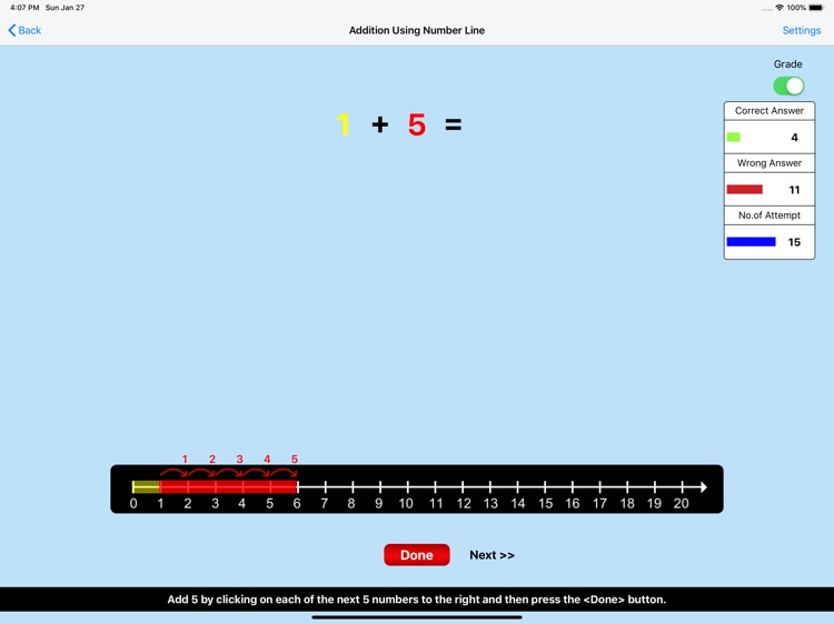 Addition Using Number Line screenshot-4