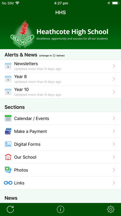 How to cancel & delete Heathcote High School - Enews from iphone & ipad 2