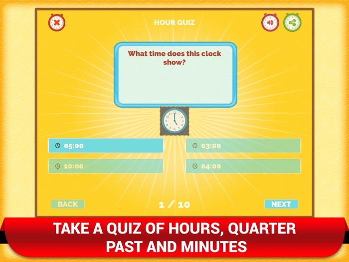 Telling Time Clock Kids Games