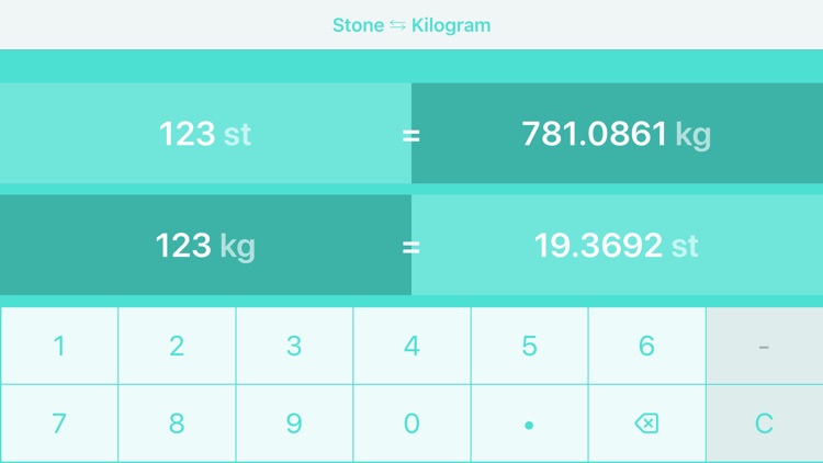 Stones to Kilograms st to kg by Thomas Pelster