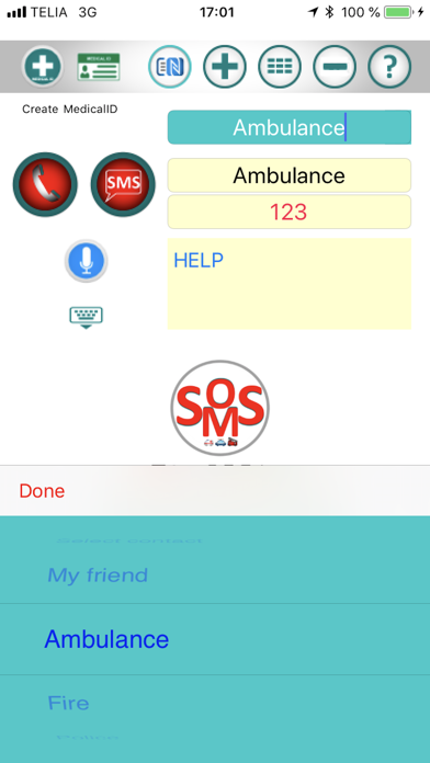 SOS SMS APP screenshot 2