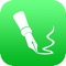 A note taking app that includes a crazy amount of text, paper, and customization options