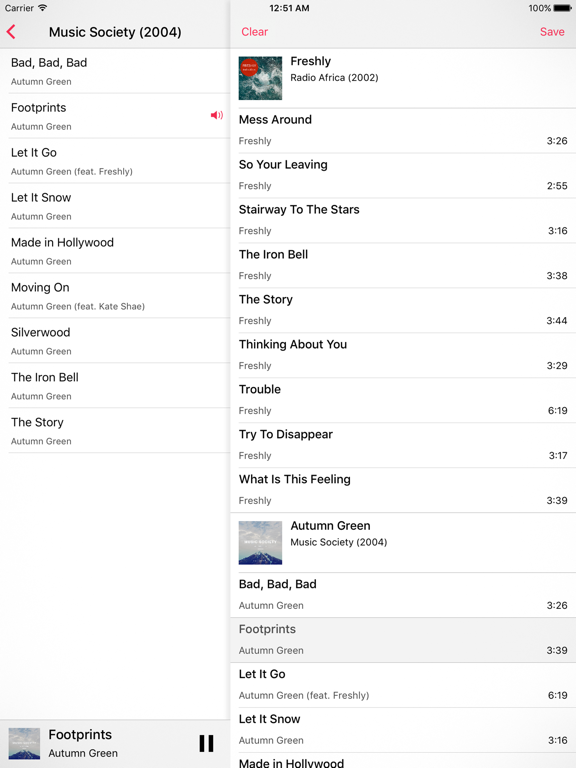 Glazba – Music Player Screenshots
